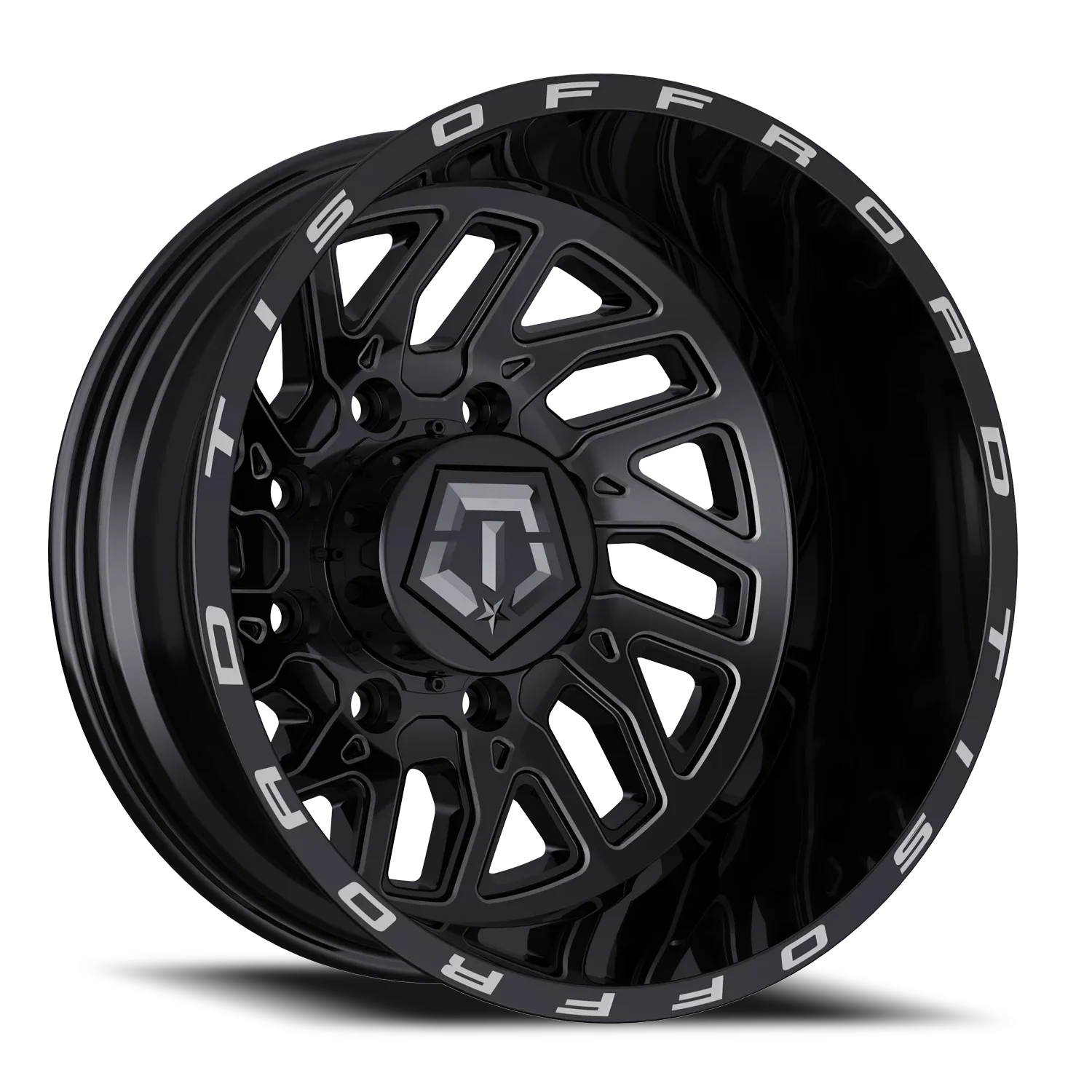 TIS 544BM DUALLY 22X8.25 GLOSS BLACK